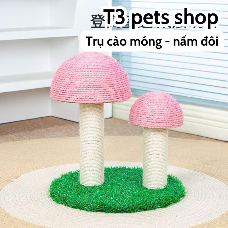 trụ mèo ( CAT TREE ) hình cây nấm dành cho bé iu - T3 PETS SHOP