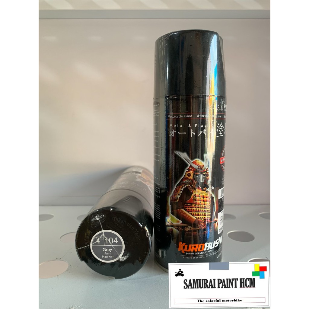 4/104 Sơn xịt Samurai MÀU XÁM