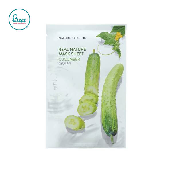 Mặt Nạ Dưa Leo Real Nature Mask Sheet Cucumber [BC1336]