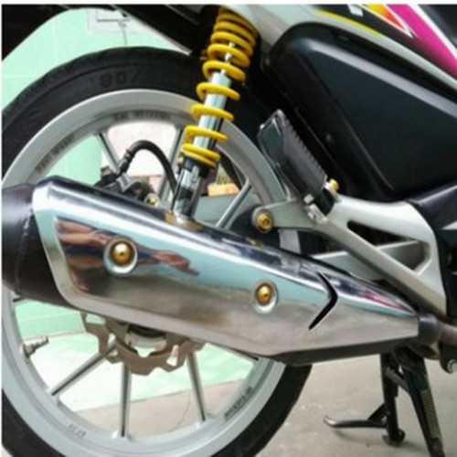Pô xe máy gắn xe wave rs đen cực êm như zin