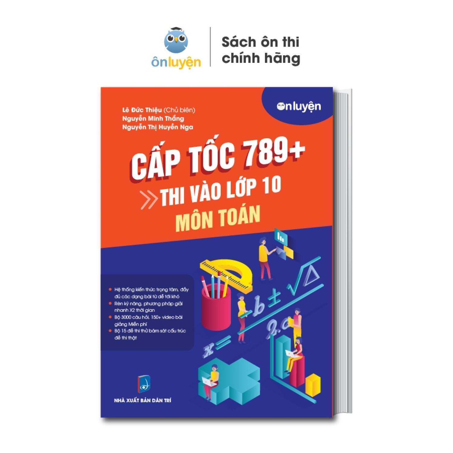 Sách thi vào 10 - Combo 3 cuốn Cấp tốc 789+ môn Toán, Văn, Anh