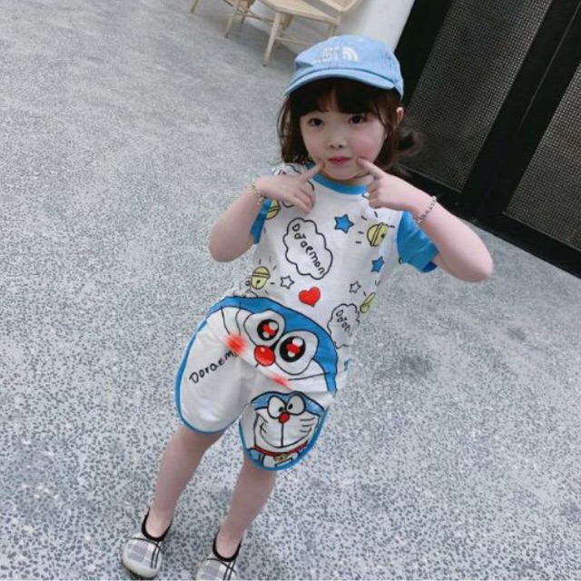 HOT | BỘ DORAEMON CUTE CHO BÉ 8-18KG SHOP BEECOW