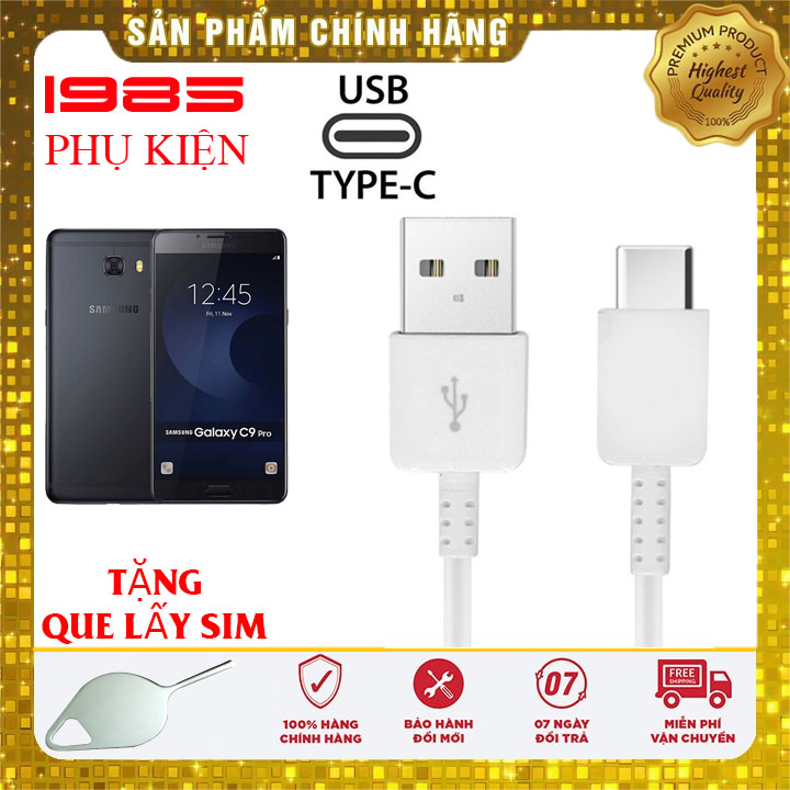 Cáp Sạc Nhanh Trắng Samsung C9 Pro Chính Hãng