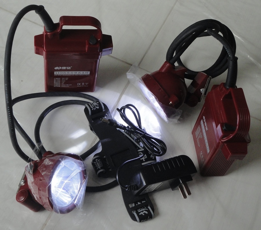 Đèn đội đầu ắc quy rời KM-205 (5W - 10.000mAh)