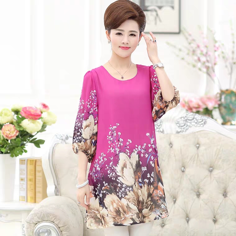 Áo voan hoa Quảng Châu big size