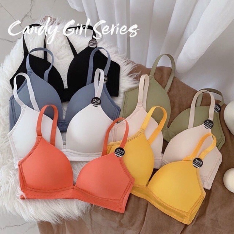 ❤️áo lót nữ❤️áo ngực mỏng-mút ép không gọng candy girl siêu mát siêu nhẹ a1004