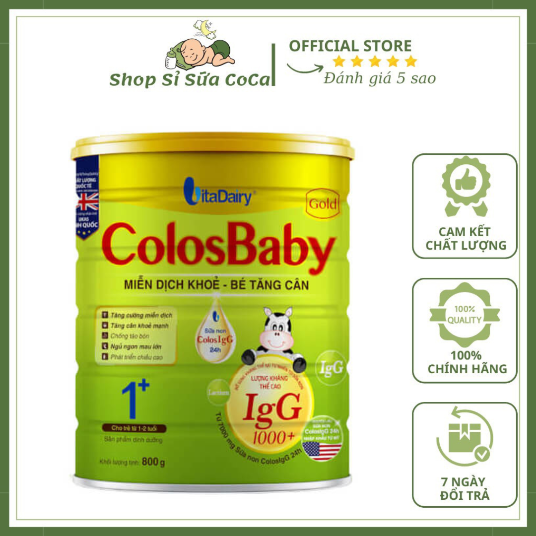 Sữa Colosbaby Gold 1+ 800gr (Quét mã tích xu,date 2026)