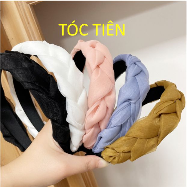 Băng đô cài tóc kiểu dây bện Phụ Kiện Tóc Tiên Bờm Tóc Hàn Quốc