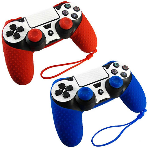 Bọc Silicone Cho Tay Cầm PS4 Thế Hệ Mới (kèm bọc núm)