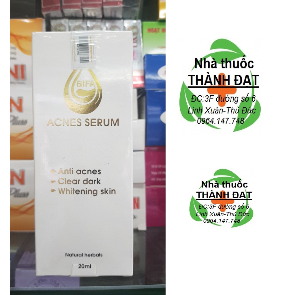 Serum trị mụn bifa / acnes serum cho làn da đẹp 20ml, được làm hoàn toàn từ tinh chất thảo dược, an toàn với mọi loại da đặc biệt ngay cả với da nhạy cảm