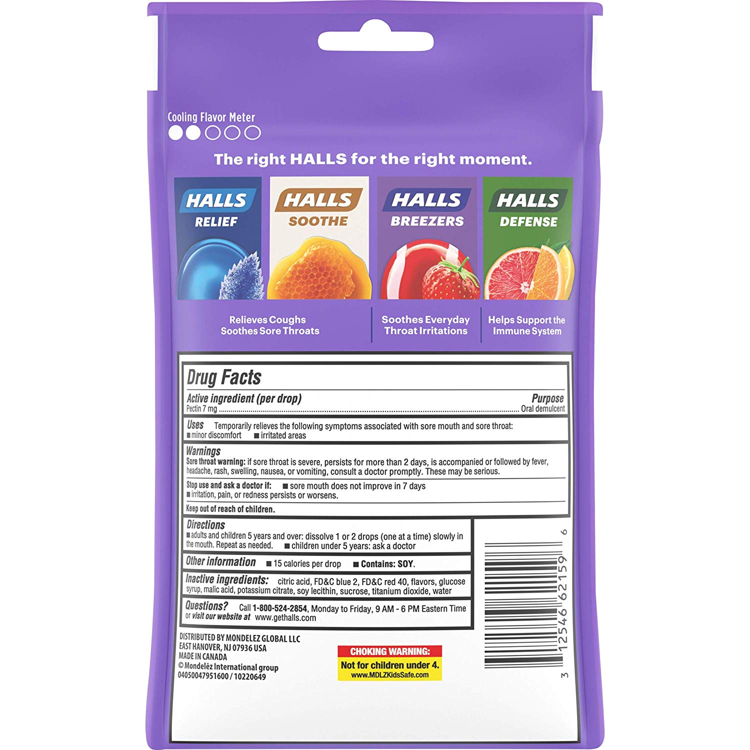 [HCM]Kẹo Halls Breezers Berry Cool - 25 viên