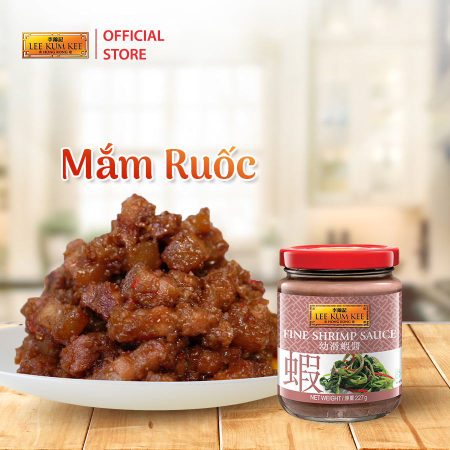 [Đơn 150K Tặng Gói Sốt] Mắm ruốc LEE KUM KEE FINE SHRIMP SAUCE hũ thủy tinh 227 gram