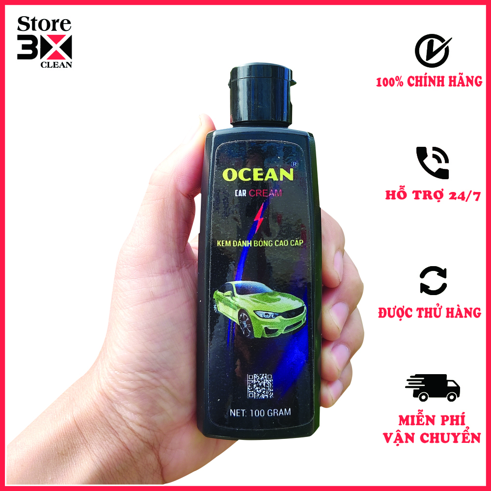 Kem đánh bóng ô tô cao cấp Ocean 100gram