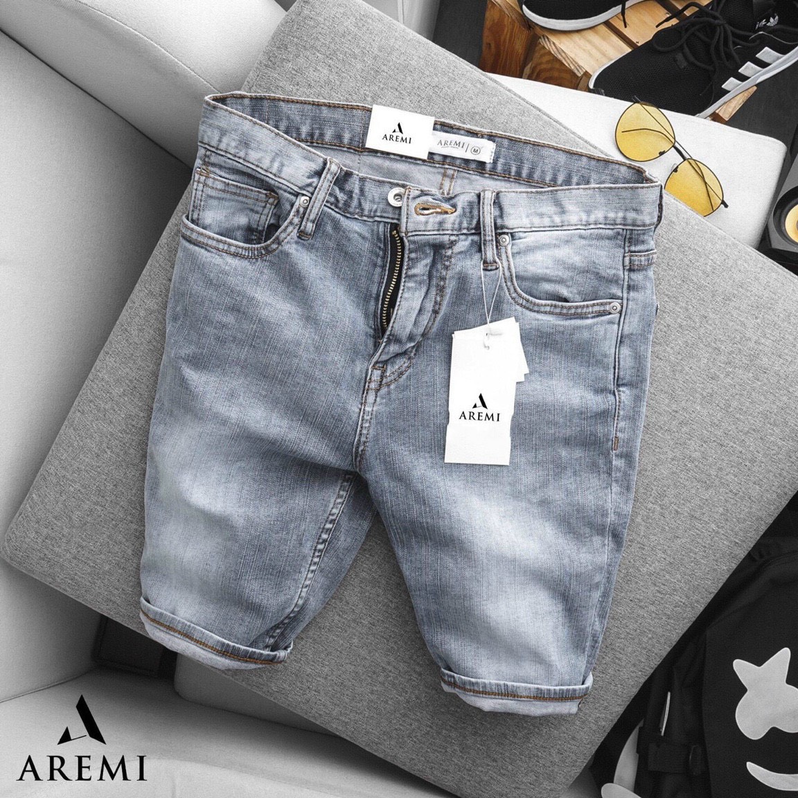 [SIÊU RẺ..] Quần short jean nam chất bò cao cấp phong cách cá tính năng động thời trang Binstore94 B07