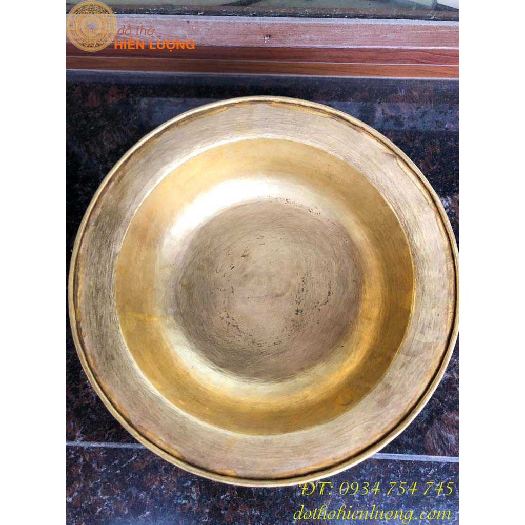 Chậu Đồng, Thau Đồng Nguyên Chất 4 cỡ:ĐK 27cm, 37cm, 42cm, 45cm