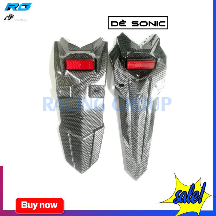 [HCM]Dè Chắn Bùn FZ - sonic  Dành Cho Exciter 150 màu đen carbon