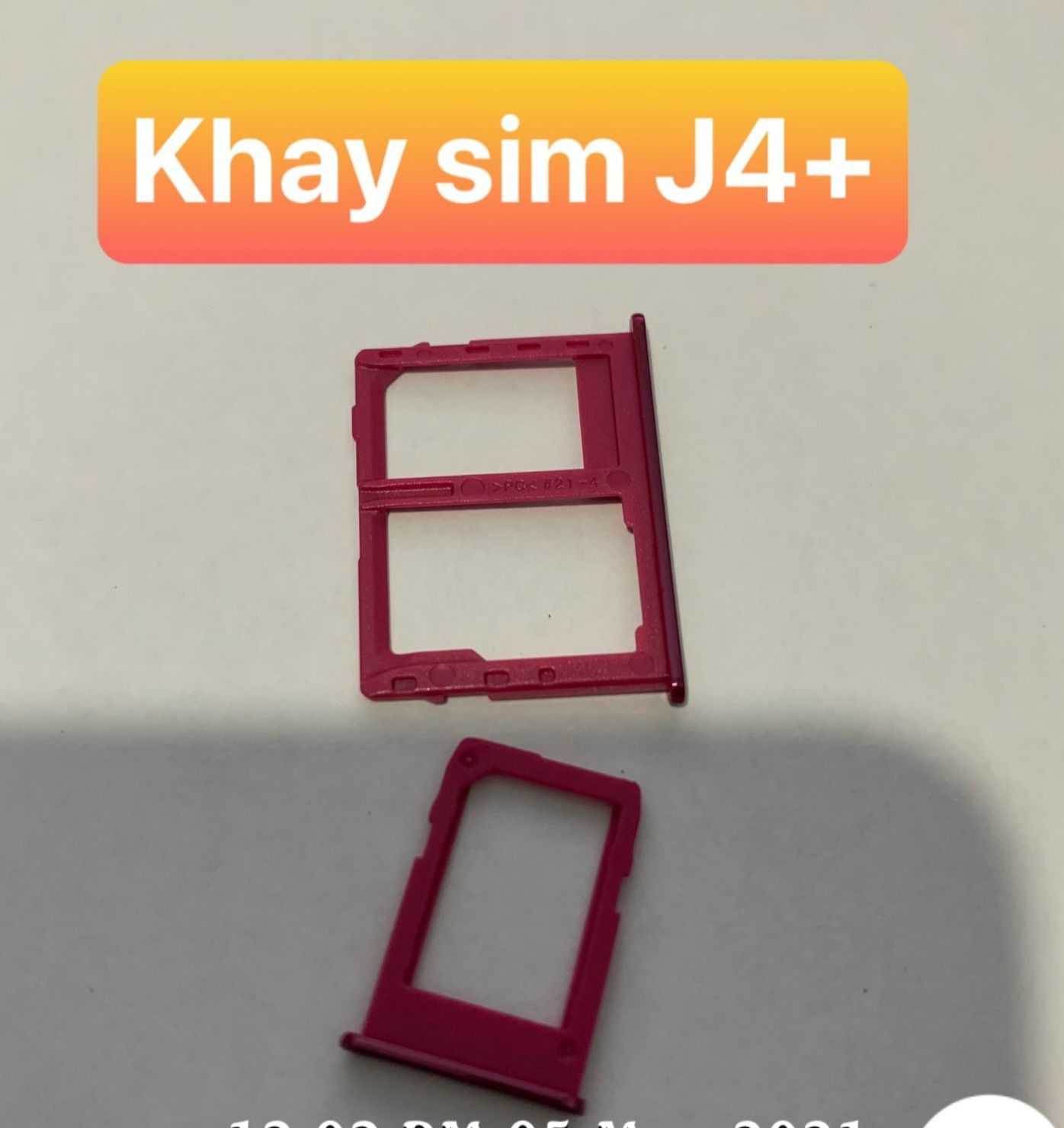 bộ 2 khay sim samsung J4+ / J6+ lắp chung