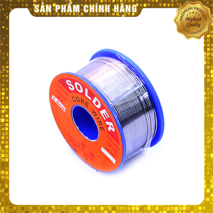Thiếc hàn solder gzhen 0.8mm cuộn to 100g