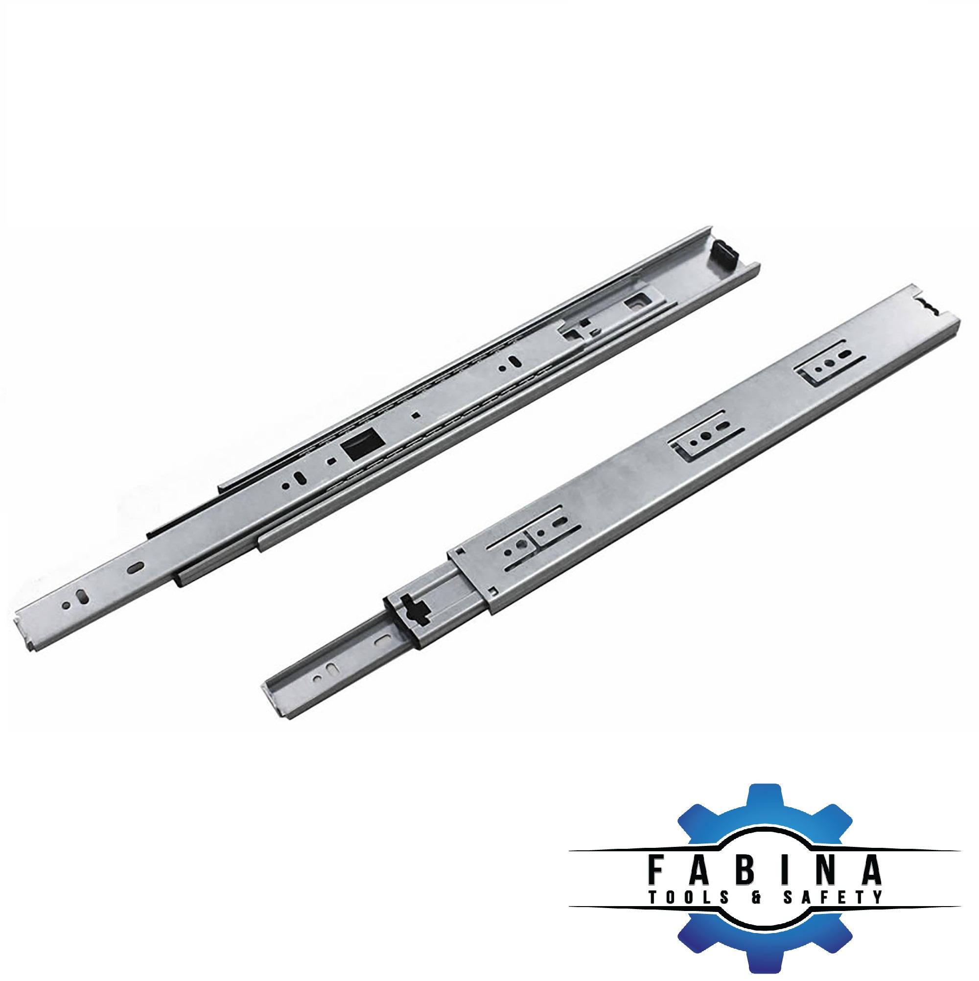 Bộ 5 ray trượt bi 3 tầng rivet cao cấp