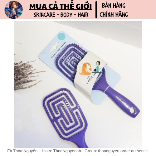 [GIẢM 5% ĐƠN 129K]Lược gỡ rối Lady Jayne Flexi Glide Detangling Úc