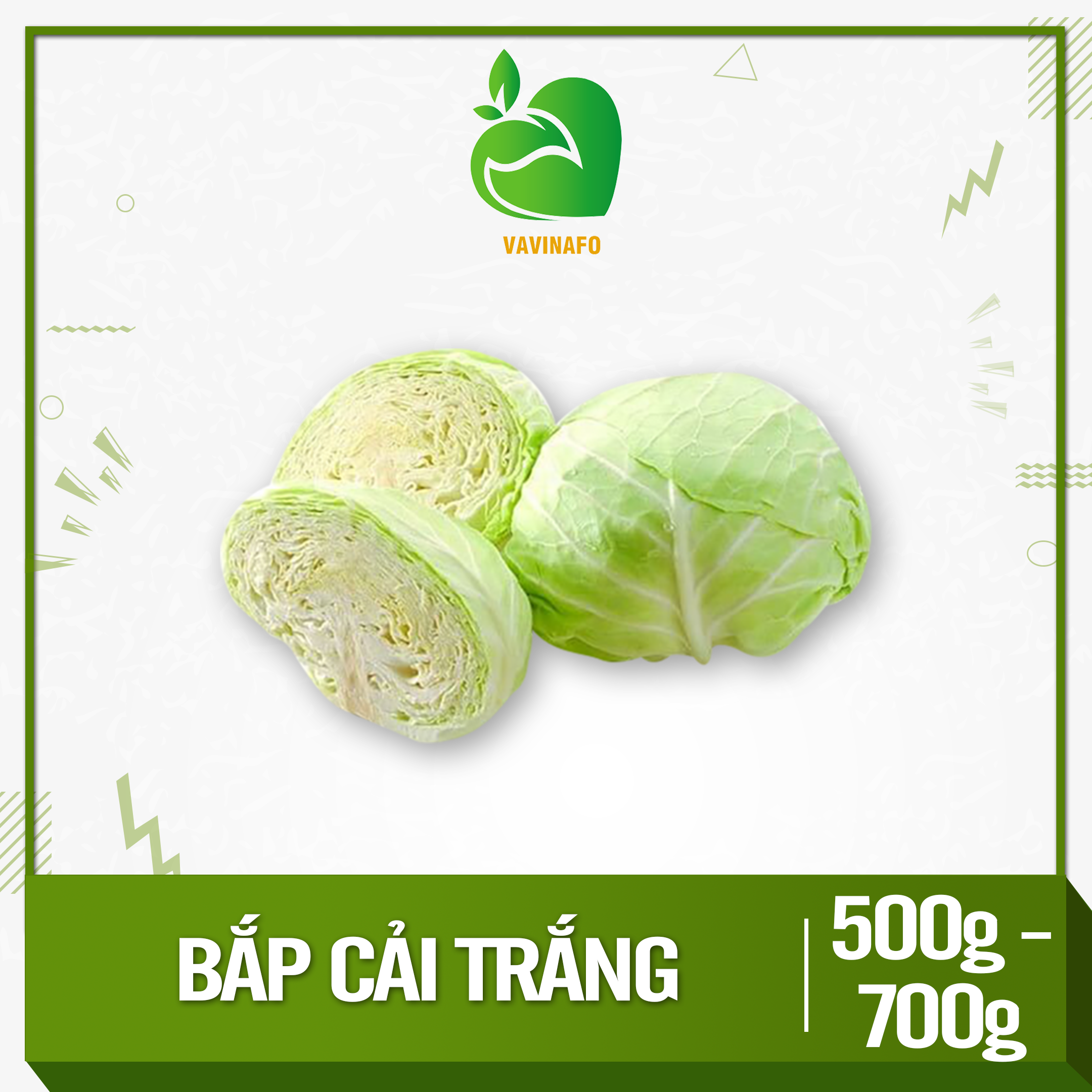 HCM - Bắp cải trắng (500 - 800 g) - [Giao nhanh TPHCM]