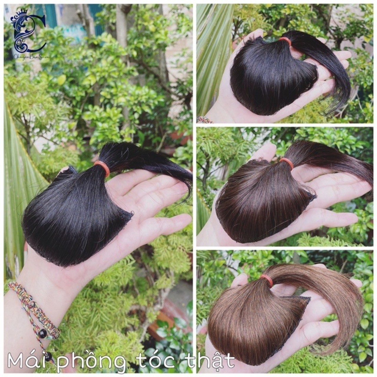 [ hàng hót ] tóc giả nữ, mái phồng chân tóc, độn phồng mái, làm phồng chân tóc ( chú ý đây là loại ko dập xù )