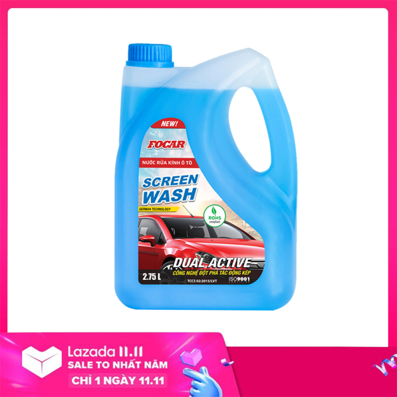 Nước rửa kính ô tô Focar Screen Wash 2,75l - Tiêu chuẩn ROHS