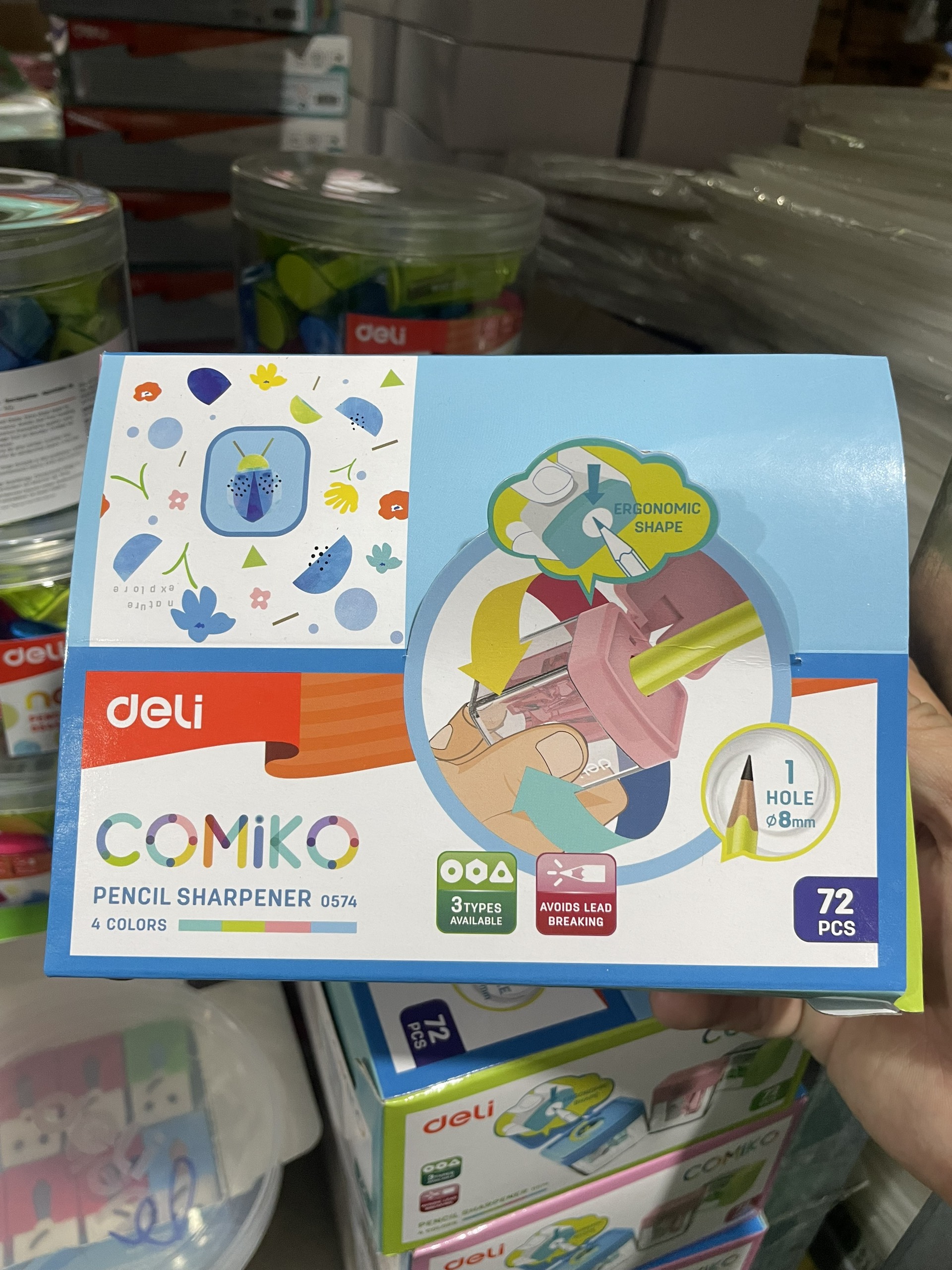 Combo 5 Cái Gọt bút chì mini 1 lỗ Deli E0574