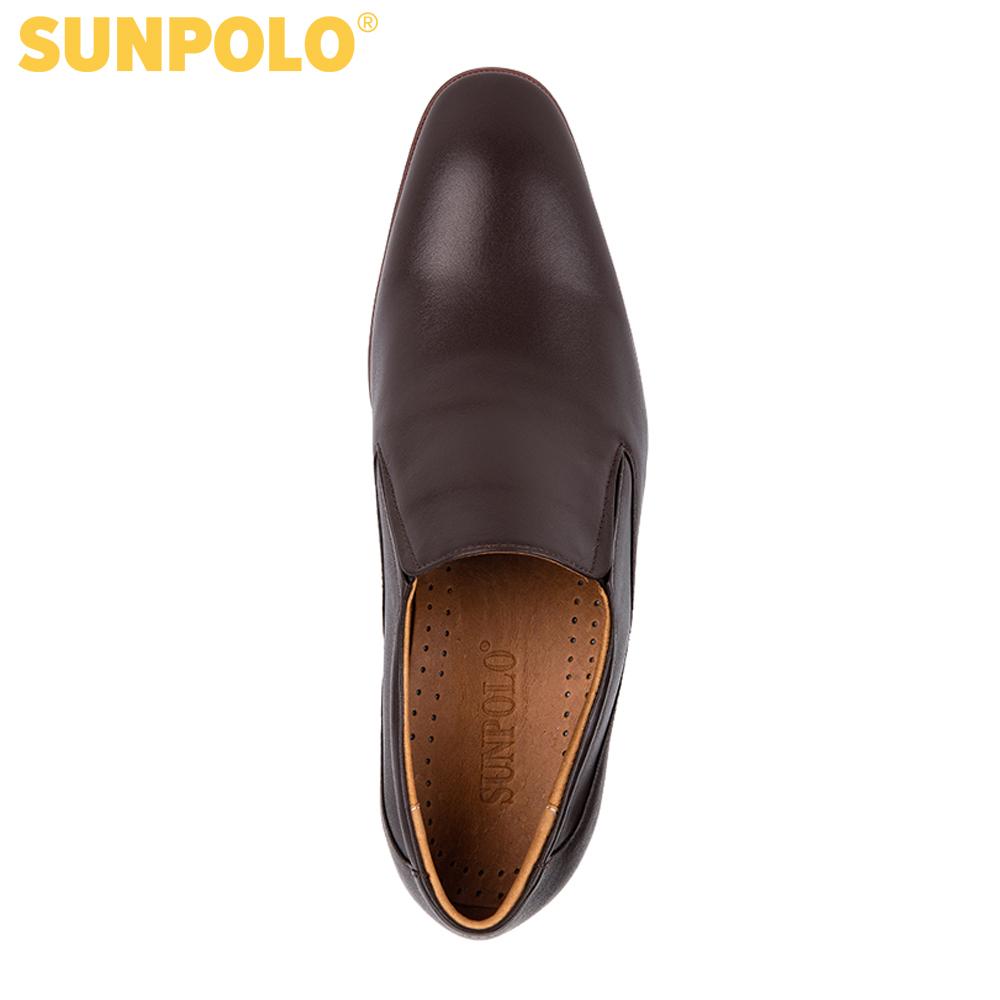Giày Tây Nam Da Bò SUNPOLO SUMU6673 (Đen, Nâu)