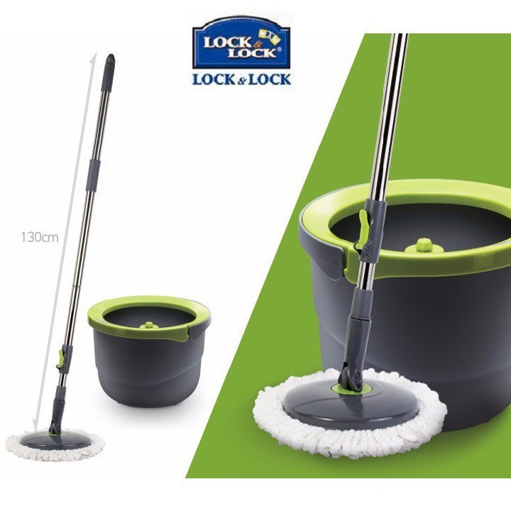 BỘ CÂY LAU NHÀ LOCK&LOCK MINI MOP XOAY 360 ĐỘ