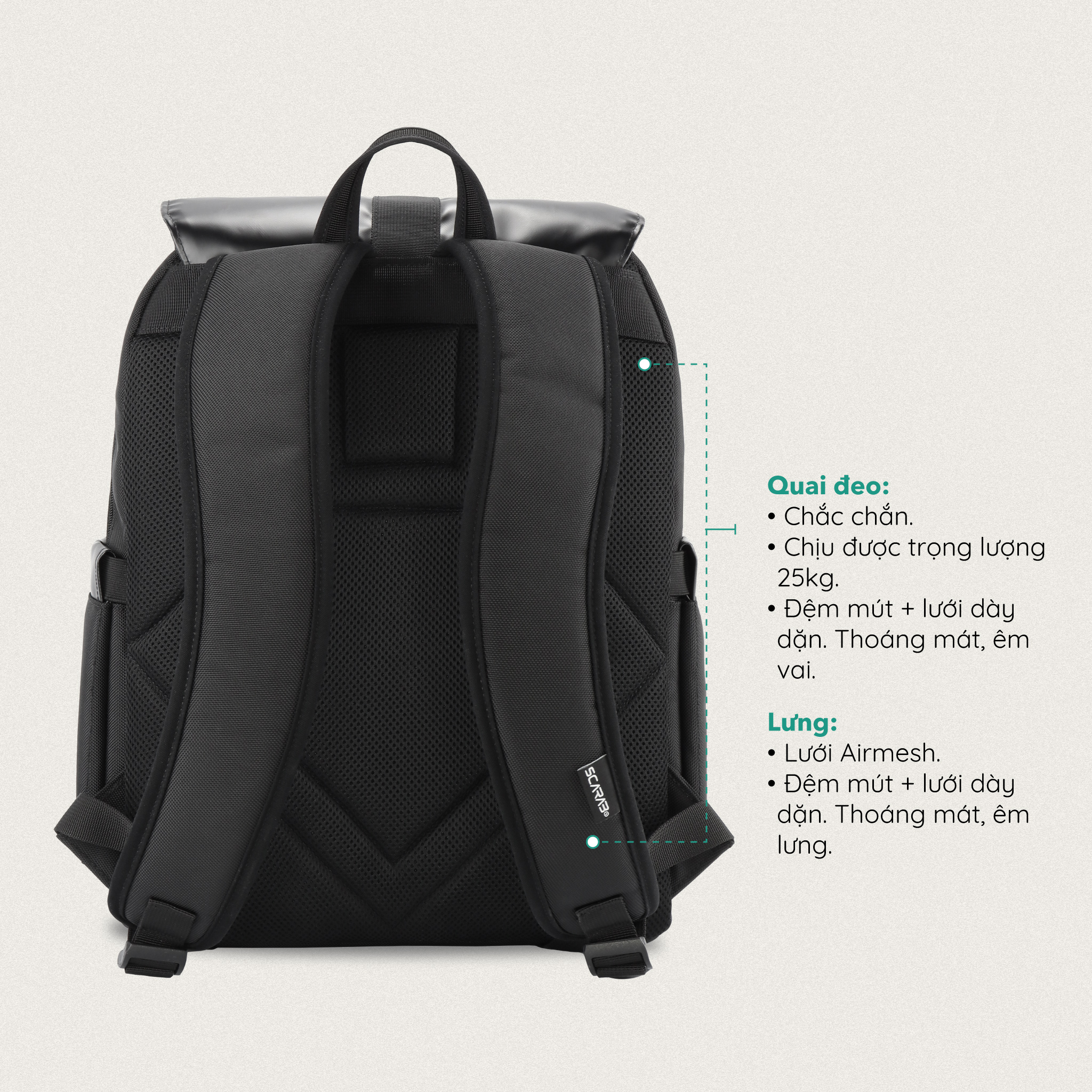 Balo Size Lớn SCARAB - STURDY Backpack Unisex