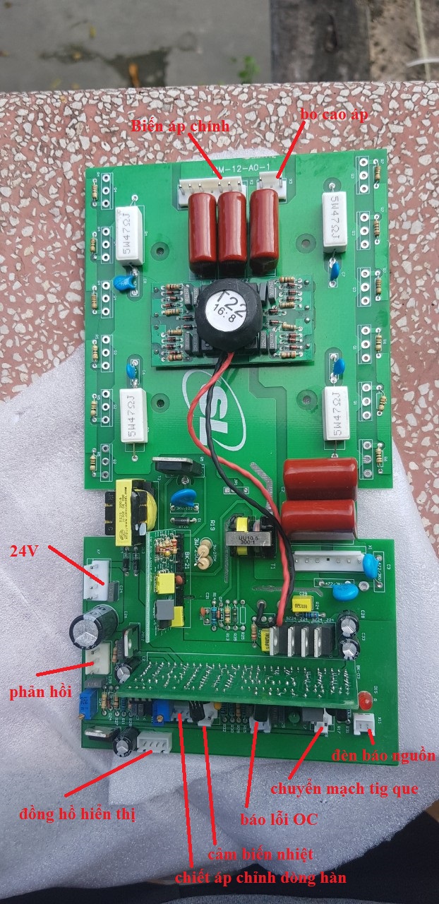 Bo mạch công suất mosfet 12 sò ( không kèm sò)