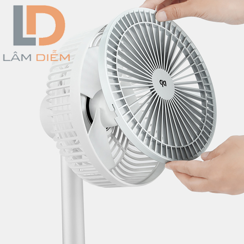[HCM]QUẠT SẠC ĐỂ BÀN CÓ ĐÈN LED ĐA NĂNG DP 7627