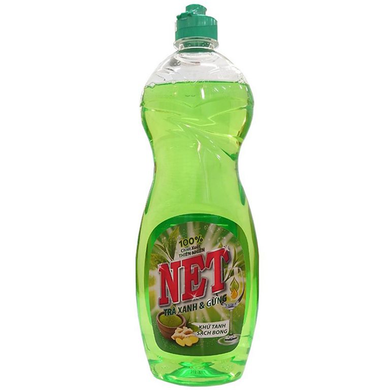 Nước Rửa Chén NET Trà Xanh & Gừng 750ml
