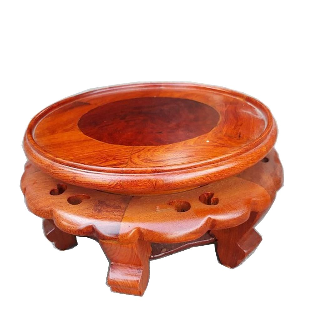 Ghế đôn sen tròn, gỗ hương việt nam, , Đôn gỗ tròn kỷ thờ gỗ hương chạm khắc chân hoa văn hàng tốt - Nhiều cỡ