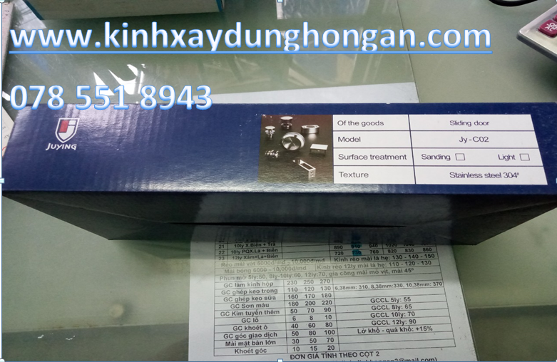 BỘ LÙA TREO RAY INOX 10 x 30