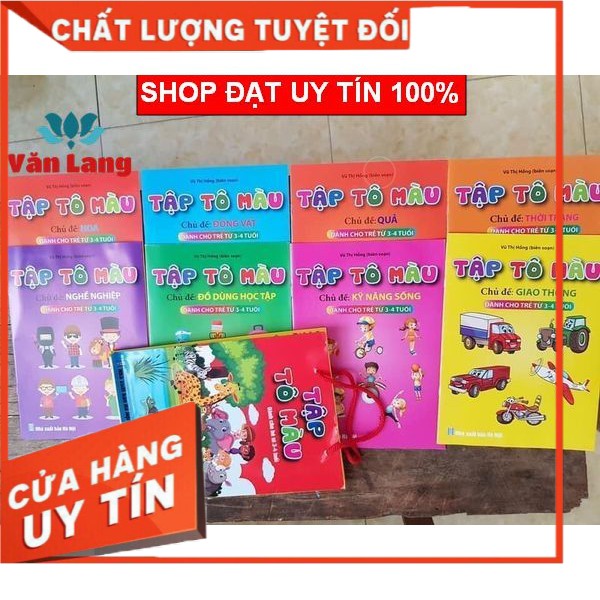 Bộ sách cho bé tập viết vào lớp 1, Tập tô màu, tô nét chữ, số, nhận dạng hình ảnh cho các bé 3-4 tuổi 4-5 tuổi 5-6 tuổi