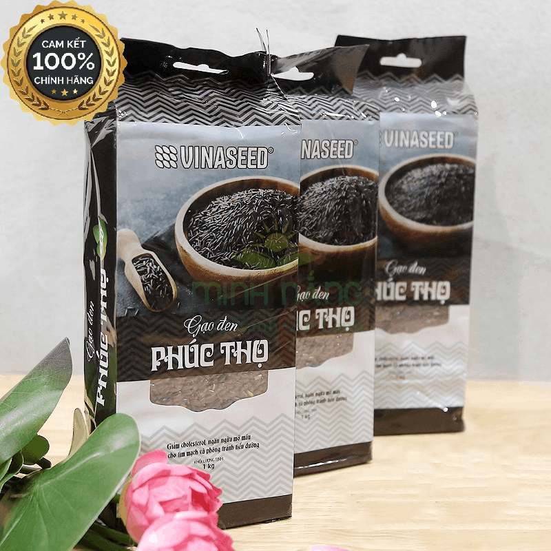 (Chính hãng) Gạo Lứt Đen Phúc Thọ - Vinaseed (1kg)