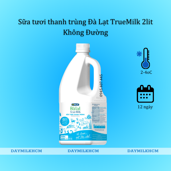 Sữa Tươi Thanh Trùng Đà Lạt True Milk