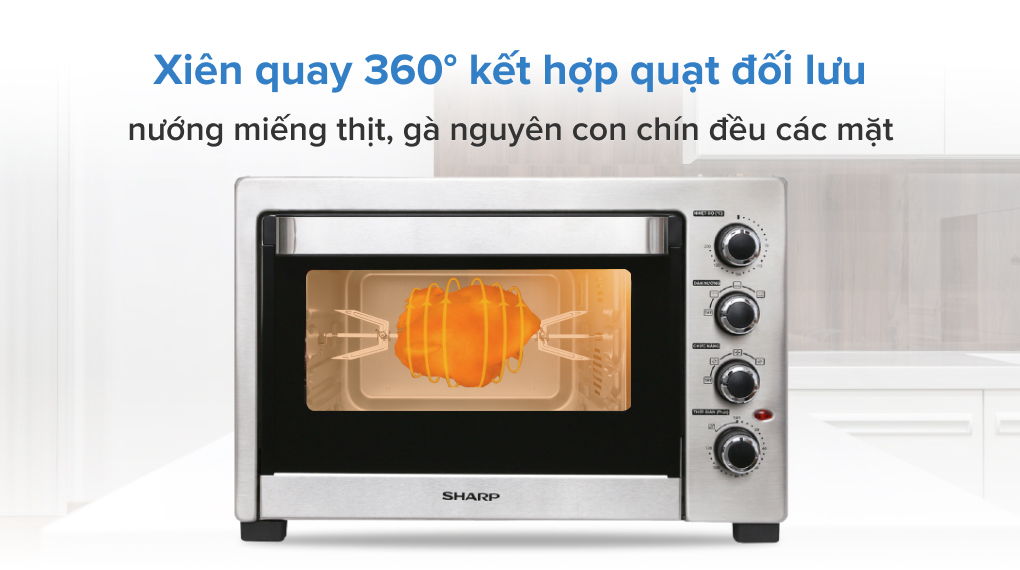 Lò nướng Sharp EO-A384RCSV-ST 38 lít (Giá áp dụng giao tại HN, HCM& các tỉnh liên hệ shop)