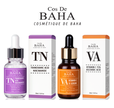 Cos De BAHA TN Serum 30ml (Tranexamic Acid + Niacinamide)+VA Serum 30ml (Vitamin 15%)