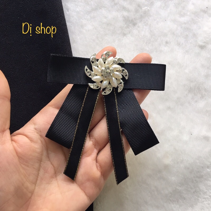 M02. NƠ CÀI ÁO ĐÍNH ĐÁ SIZE TẦM 9cm