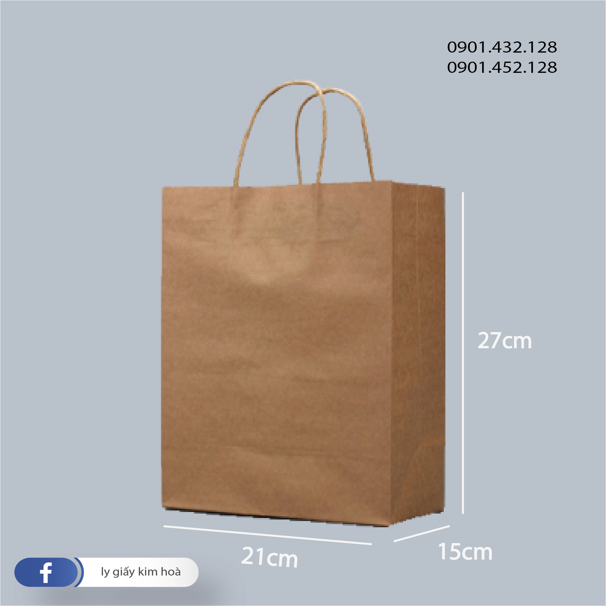 [HCM]25 Túi giấy có quai số 2 (33 X 18 X 41.5)