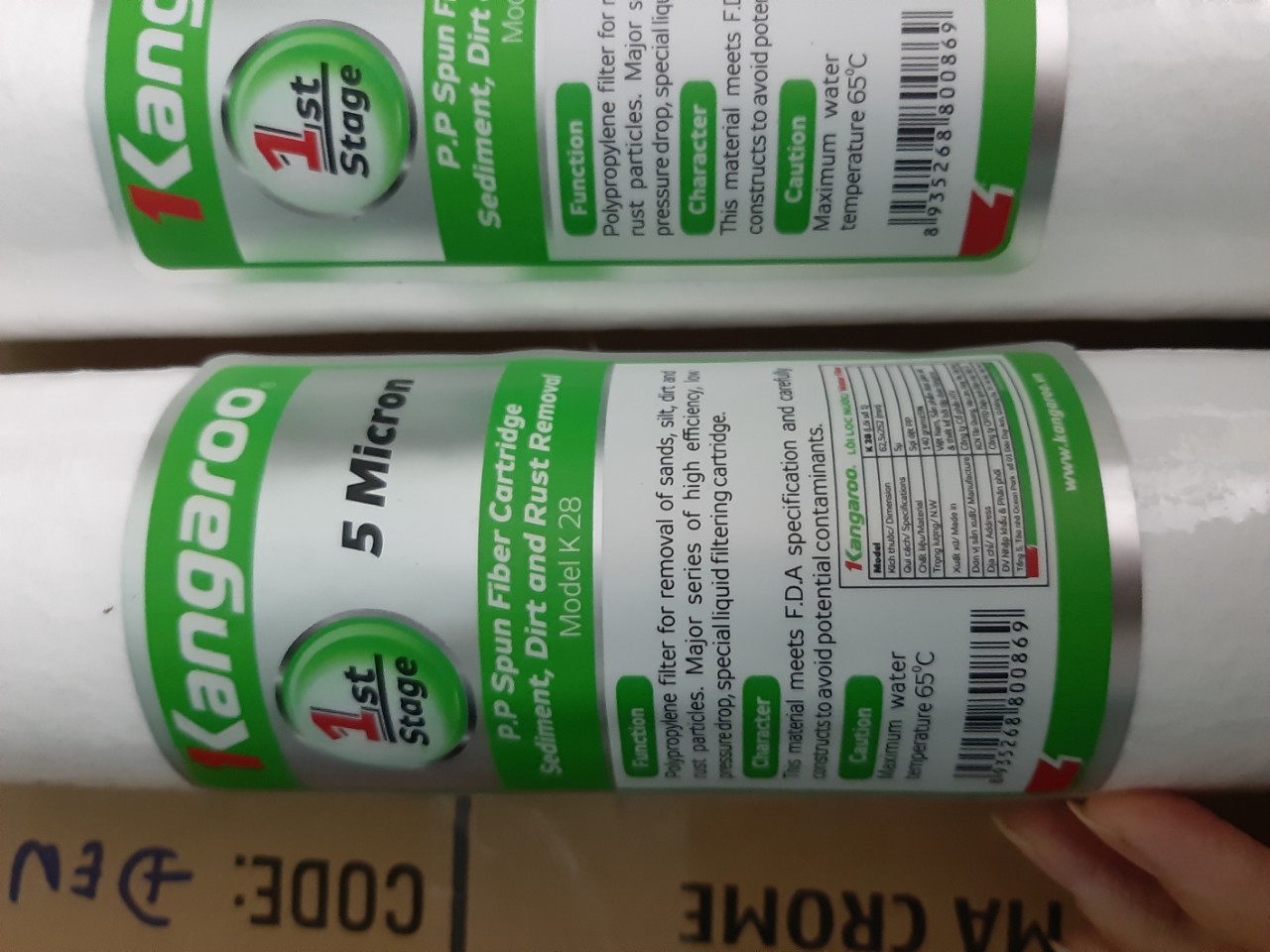 [HCM]LÕI LỌC SỐ 1 KANGAROO - LÕI LỌC NƯỚC KANGAROO SỐ 1