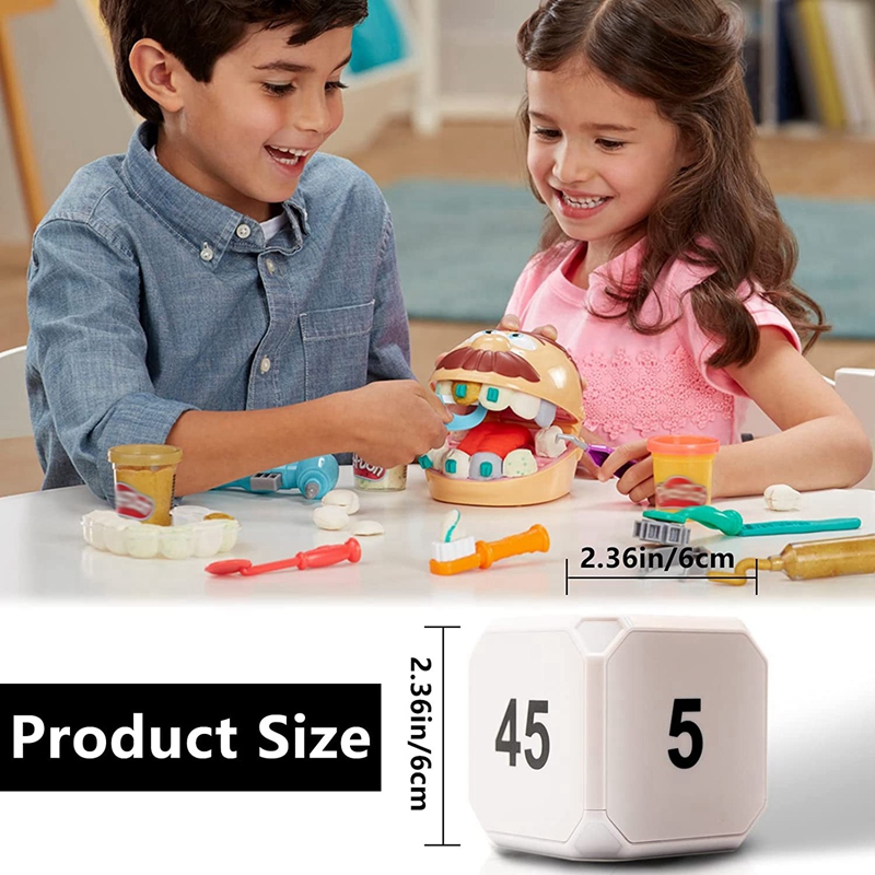 Cube-Timer Kitchen Timer Gravity Sensor Flip Meditation Timer for Time Management and Countdown 5-15-25-45 Min