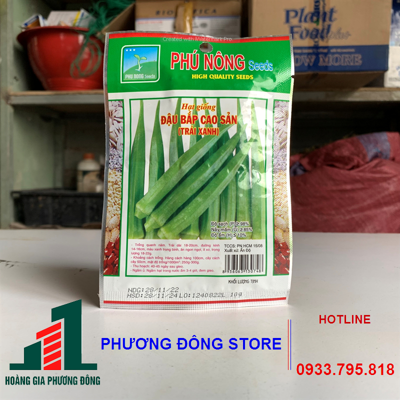 Hạt giống đậu bắp cao sản gói 10g