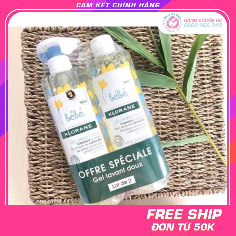 Sữa Tắm Gội KLORANE BÉBÉ 2in1