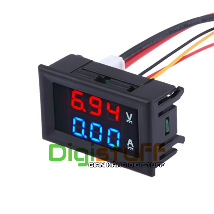 Vôn kế / Ampe kế / Đồng hồ đo mini đo điện DC 50A 10A