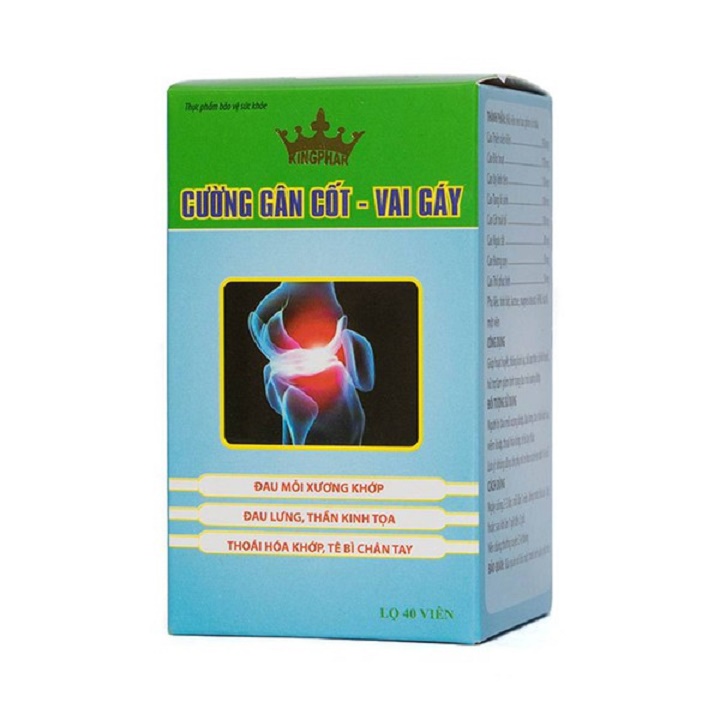 combo 2 hộp  Viên Uống Cường Gân Cốt - Vai Gáy Kingphar - Giúp giảm đau vai gáy , tê bì chân tay , đau dây thần kinh tọa - DATE MỚI  Hộp 40 viên
