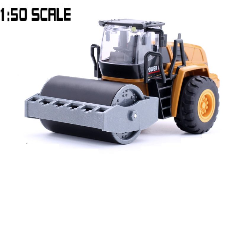 Xe lu đất đồ chơi trẻ em bằng sắt mô hình tỉ lệ 1:50